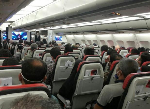 تصویر عجیب از وضعیت صبحانه پرواز تهران-مشهد!