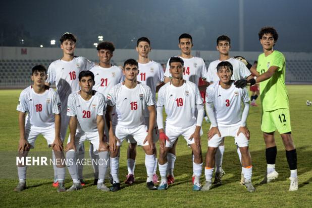 تساوی تیم فوتبال نوجوانان ایران مقابل لبنان در بازی دوم