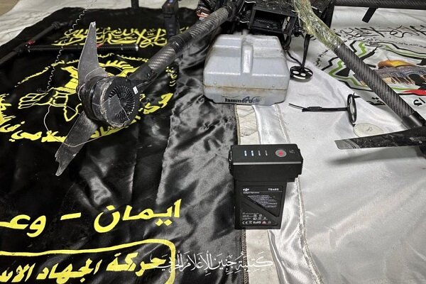 سقوط پهپاد ارتش رژیم صهیونیستی در شهر غزه