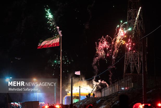 آسمان دارالمومنین تهران در شب عید غدیر نورافشانی می‌شود
