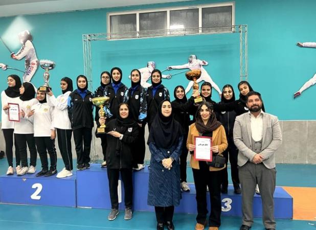 عنوان سوم نماینده فارس در لیگ دسته یک شمشیربازی بانوان کشور