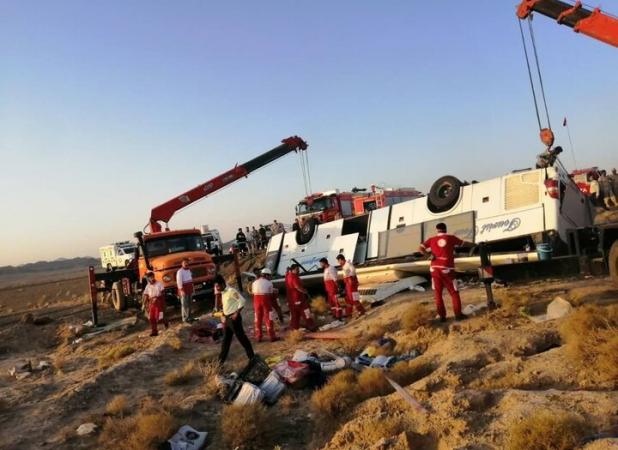 اسامی مصدومان حادثه اتوبوس ساغند منتشر شد