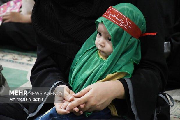 برگزاری مراسم شیرخوارگان حسینی  در حسینیه فرهنگی امام رضاشهر سنخواست