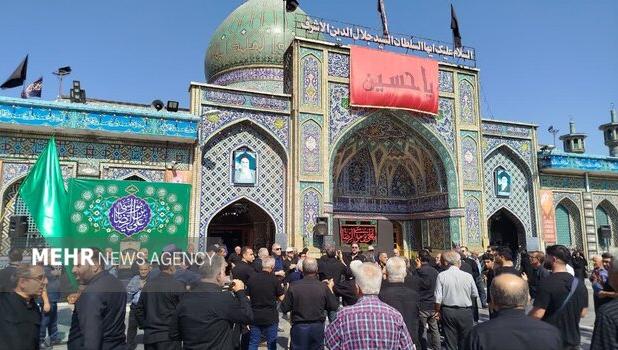 حرکت دسته عزاداری شهادت امام رضا (ع) در آستانه اشرفیه