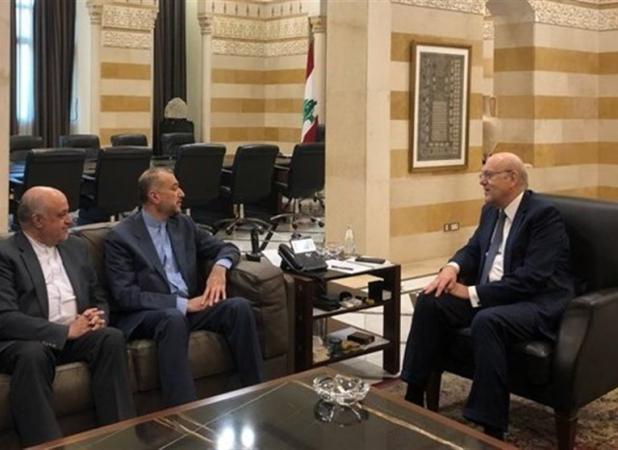 دیدار امیرعبداللهیان با نخست وزیر موقت لبنان