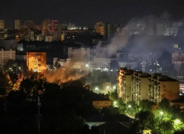 حمله پهپادی روسیه به پایتخت اوکراین