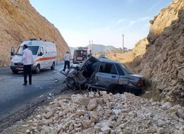 ۶ نفر در تصادف جاده کازرون به شیراز مصدوم شدند