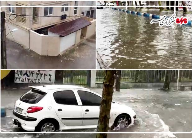 آب‌گرفتگی در گیلان؛ خسارت به ۲۰ واحد مسکونی انزلی
