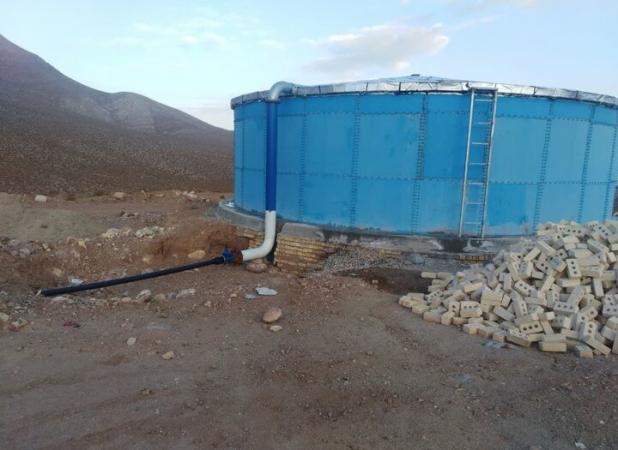 مخزن ۱۰۰۰ مترمکعبی روستای دیزج خلیل به بهره‌برداری رسید