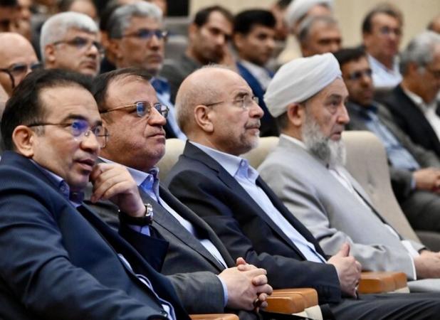حضور قالیباف در مراسم مختوم‌قلی فراغی+فیلم