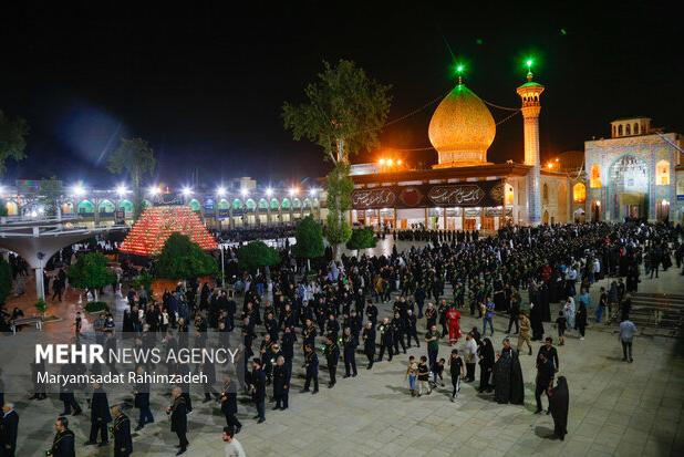 مراسم عزاداری شهادت امام رضا(ع) در حرم شاهچراغ(ع)