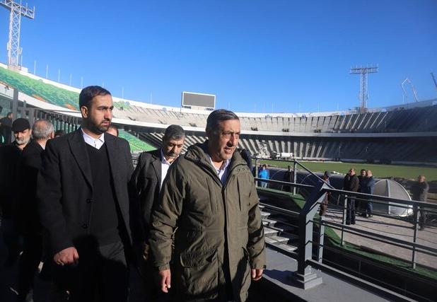 قائم‌پناه: نوسازی ورزشگاه «آزادی» ۸۵ درصد پیشرفت کرده است