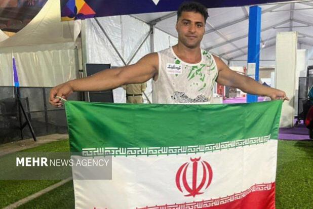 امان الله پاپی به مدال برنز پرتاب نیزه پارادوومیدانی جهان رسید