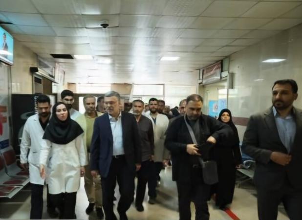 بازدید ظفرقندی از دو بیمارستان تهران