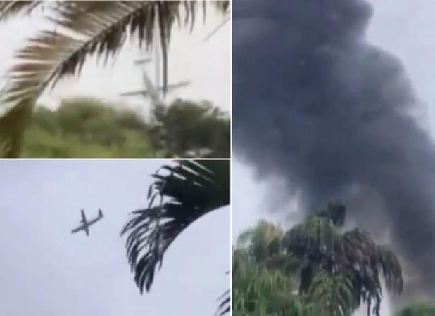 سقوط یک هواپیمای فوق سبک در ساحل کوپاکابانا برزیل