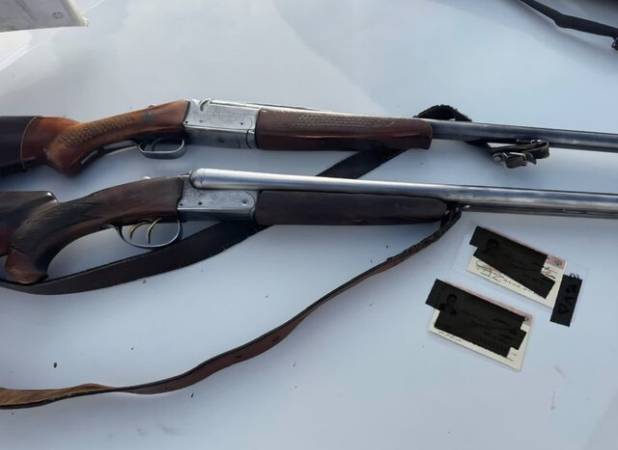 کشف دو قبضه اسلحه شکاری از متخلفان در پناهگاه حیات‌وحش زریبار