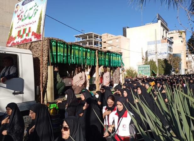 برگزاری مراسم تشییع ۴ شهید گمنام دوران دفاع مقدس در ایلام