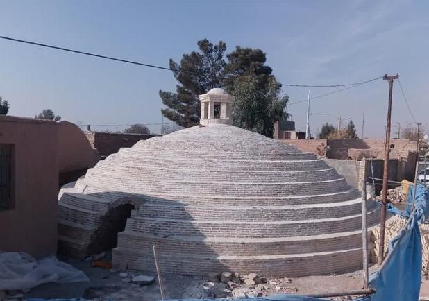 آب‌انبار بزرگ کهن‌آباد مرمت شد