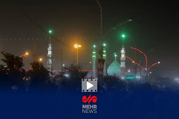 رجزخوانی علیه رژیم صهیونی از فراز گنبد مسجد جمکران