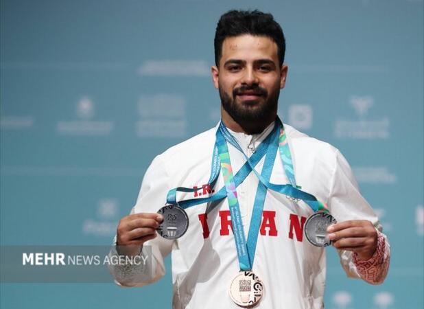 معینی: بعد از فشار مسابقات جهانی، کسب سه مدال  برایم ارزشمند بود