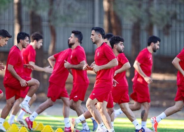 برگزاری آخرین تمرین پرسپولیس قبل از بازی با فولاد