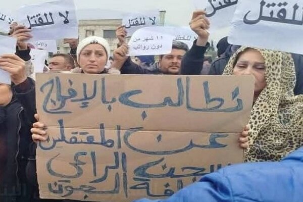 تظاهرات گسترده در شهرهای مختلف سوریه و تیراندازی نیروهای جولانی+فیلم