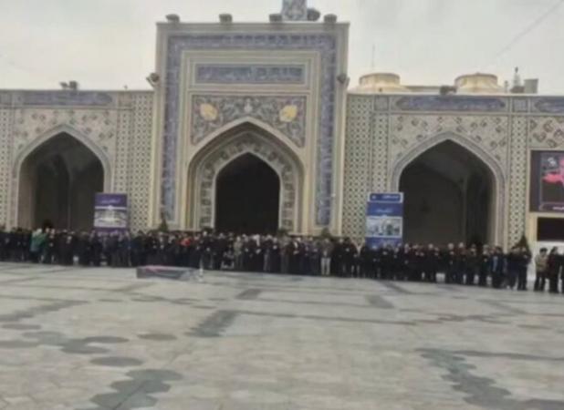 مراسم تشییع پیکر همسر و فرزند معاون رئیس‌جمهور در مشهد برگزار شد