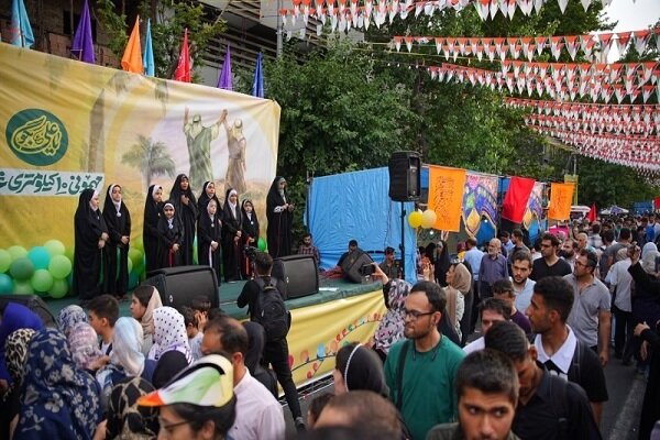 آغاز جشن کیلومتری غدیر کاشانی‌ها