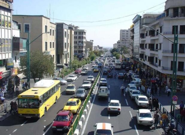 عکسی از خیابان پاسداران تهران، سال ۱۳۴۷