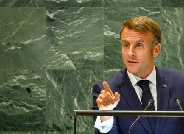 ماکرون در سازمان ملل متحد، فلسطین را به رسمیت شناخت