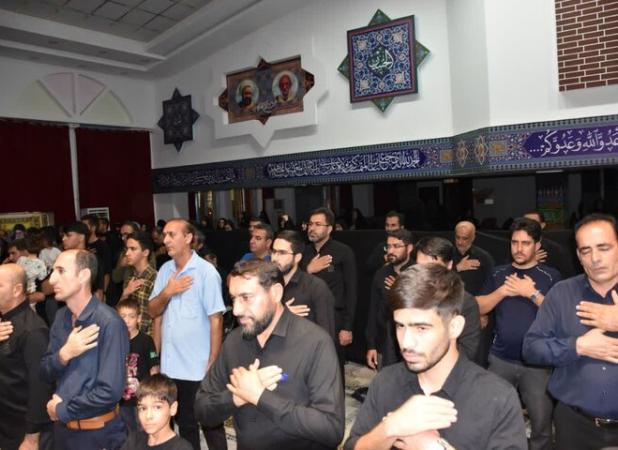 عزاداری عاشقان ابا عبدالله الحسین در مسجد توحید دهدشت
