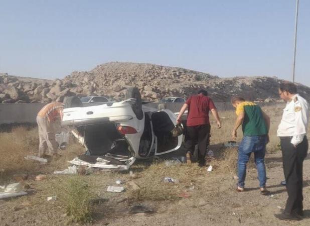 سانحه ترافیکی در جاده قم به اراک ۳ مصدوم بر جا گذاشت