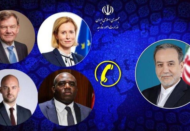 برگزاری گفتگو تلفنی وزرای خارجه ایران و سه کشور اروپایی