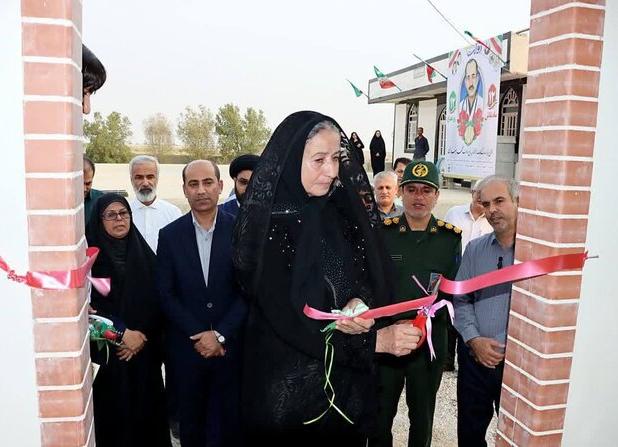 یادمان شهید مدافع سلامت شهید رزمی در روستای چاهگاه افتتاح شد