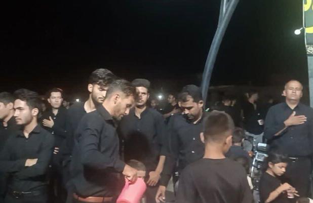مراسم عزاداری در جلگه زوزن خواف در شب تاسوعا