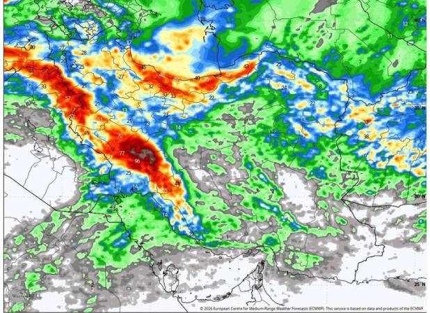 هشدار تشدید فعالیت سامانه بارشی در ۲۰ استان کشور تا پایان هفته