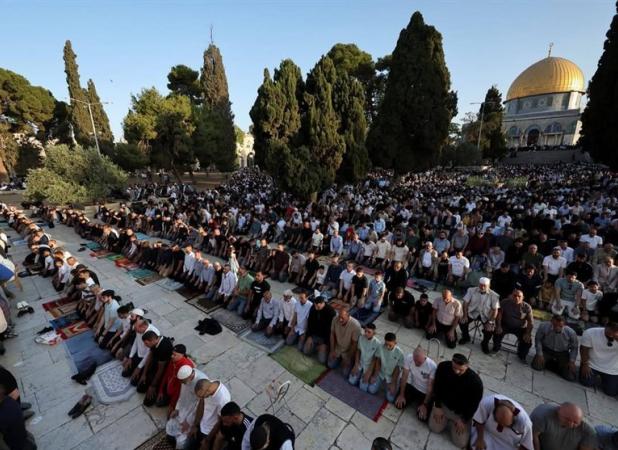 حضور ۸۰ هزار نفر در نماز عید قربان در مسجد الاقصی