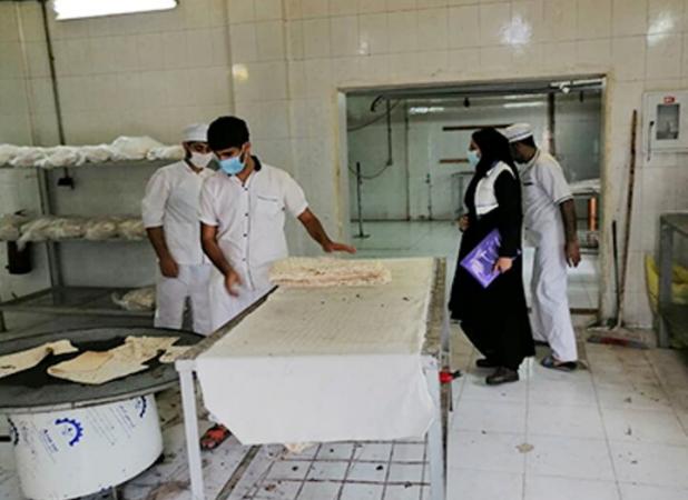 طرح پایش بهداشتی نانوایی‌ها و واحدهای تولید نان فانتزی در بوشهر اجراشد