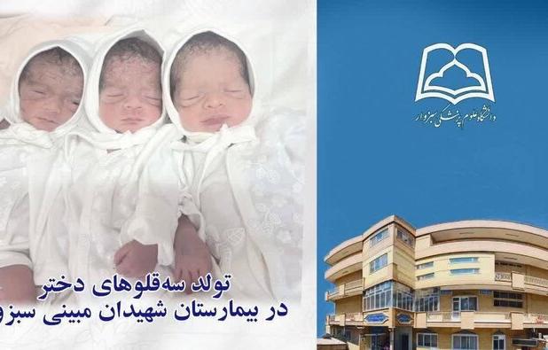 تولد ۳ قلوهای دختر در سبزوار