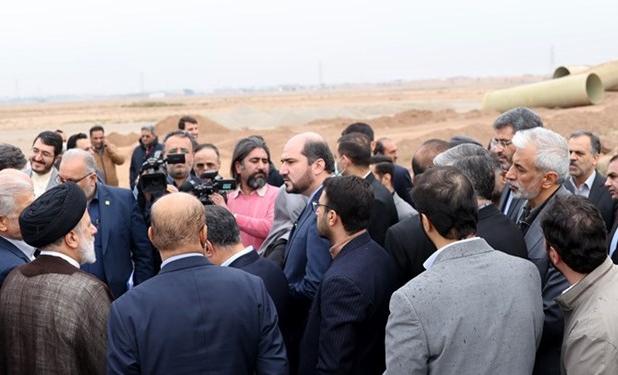 بازدید رئیسی از پروژه خط انتقال پساب بهداشتی ری
