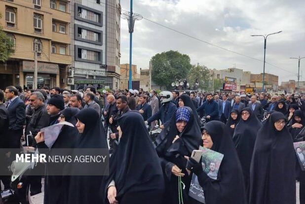 حضور باشکوه مردم اهواز در تشییع پیکر آیت‌الله شفیعی