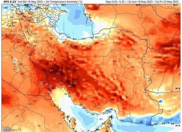 هشدار توفان تندری و تگرگ در تهران؛ دما افزایش می‌یابد