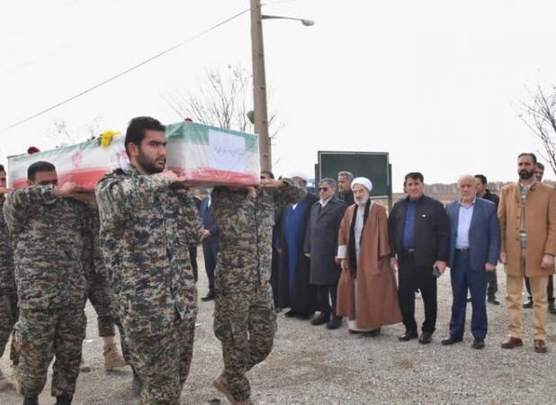 مراسم تشییع پیکر شهید «امیرحسام خدایاری‌فرد» در کوهدشت برگزار شد