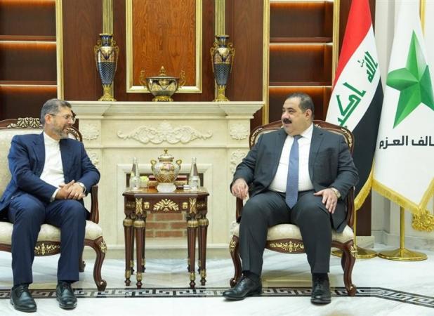 دیدار معاون عراقچی با رئیس ائتلاف العزم عراق