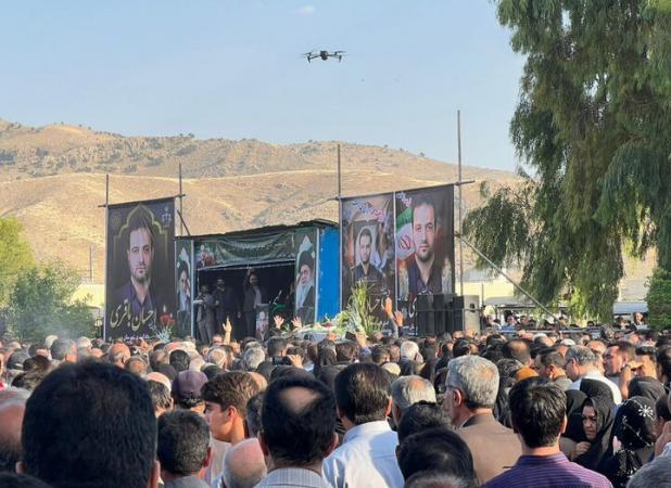 برگزاری مراسم تشییع و تدفین «قاضی شهید احسان باقری» در ممسنی فارس