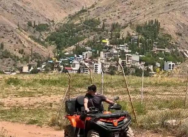 آفرود سواری دارا حیایی در دل طبیعت