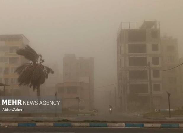 خیزش گرد و خاک و ورود سامانه بارشی جدید به کرمان