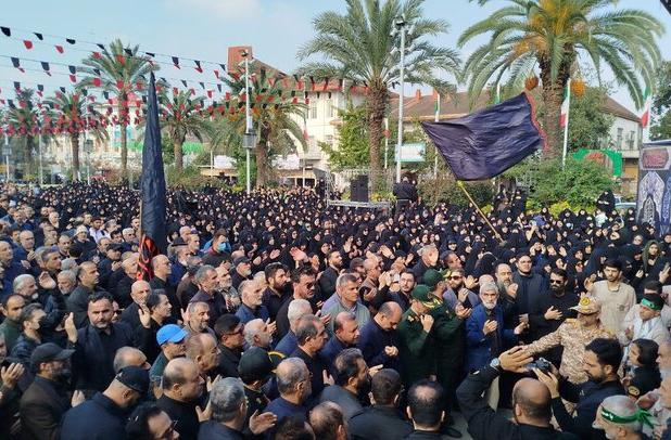 اجتماع فاطمیون در رشت؛ میزبانی پرشکوه مردم از هفت شهید گمنام