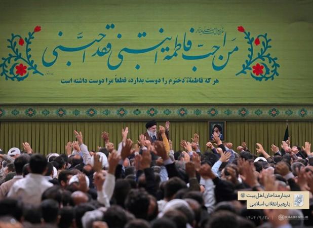 مراسم جشن میلاد حضرت زهرا (س) با حضور رهبر انقلاب برگزار شد