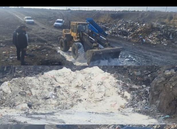 معدوم  سازی ۱۷۲۰ کیلوگرم آرد غیربهداشتی در پارس آباد